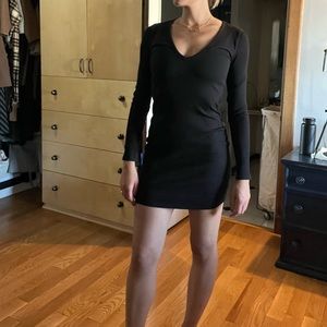 Long sleeved mini dress